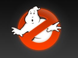 Das Ghostbusters-Logo: ein niedlicher Comic-Geist auf einem Verbotsschild