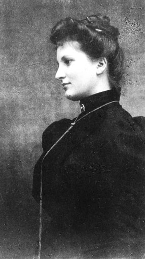 Seitliches Portrait von Alma Mahler-Werfel