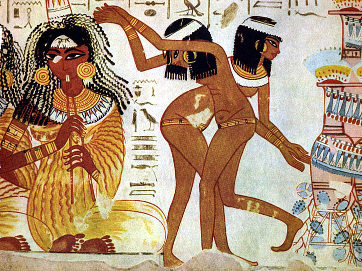 Tänzerinnen, ägyptische Wandmalerei