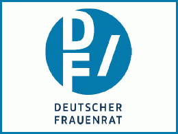 frauenpolitische Opposition, Logo mit Schrift und bleuem Punkt