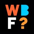 Auf einem scharzen Hintergrund stehen die Buchstaben WBF? für Wer braucht Feminismus?