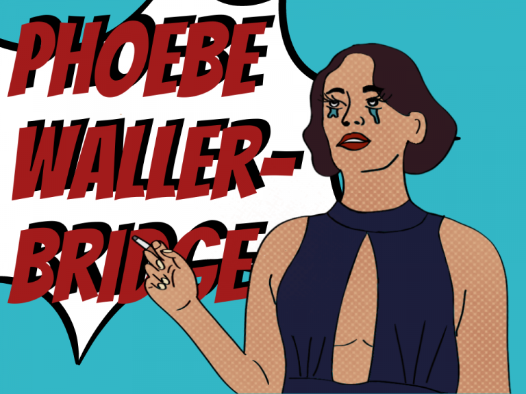 Illustration von Phoebe Waller-Bridge im Comic-Stil