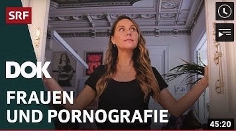 Eine Frau mit dem Titel Frauen und Pornografie