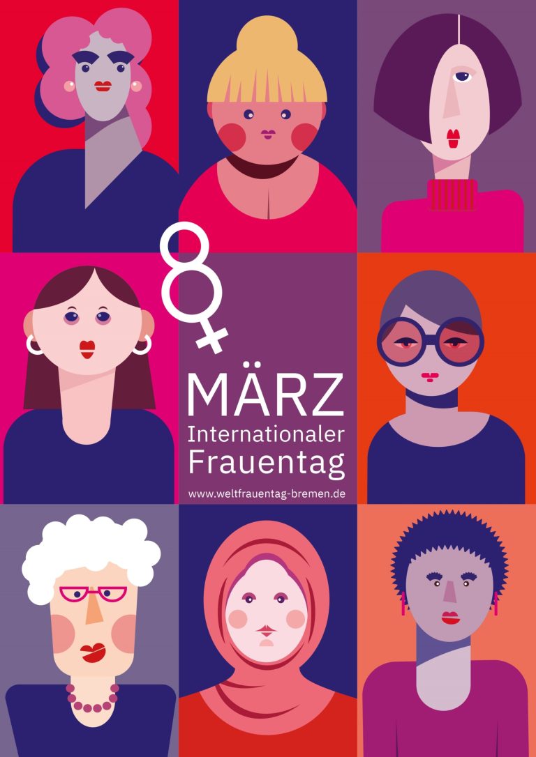 Logos des internationalen Frauentags Bremen