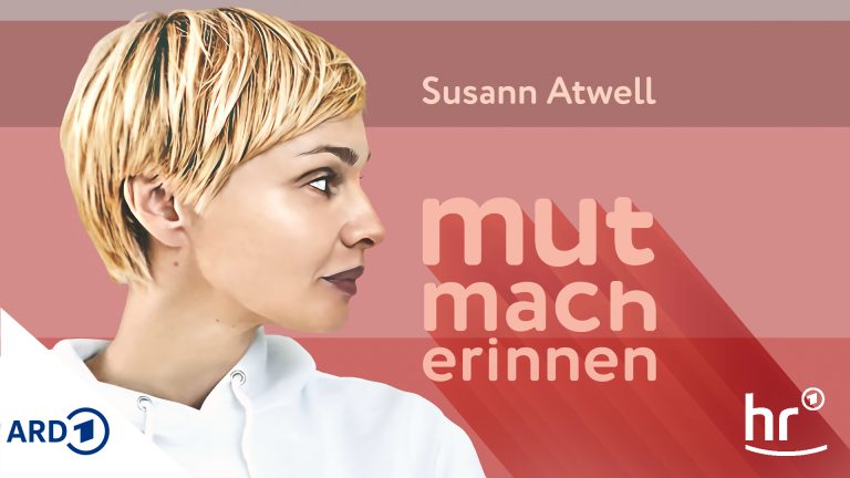 Das Bild ist das Titelbild des Podcasts mutMacherinnen von Susann Atwell.