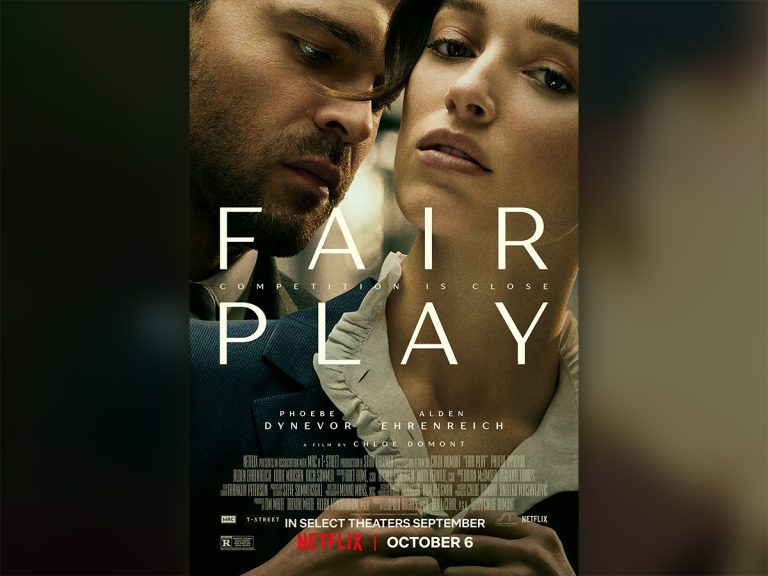 Man sieht das Filmplakat für den Netflix-Film "Fair Play".